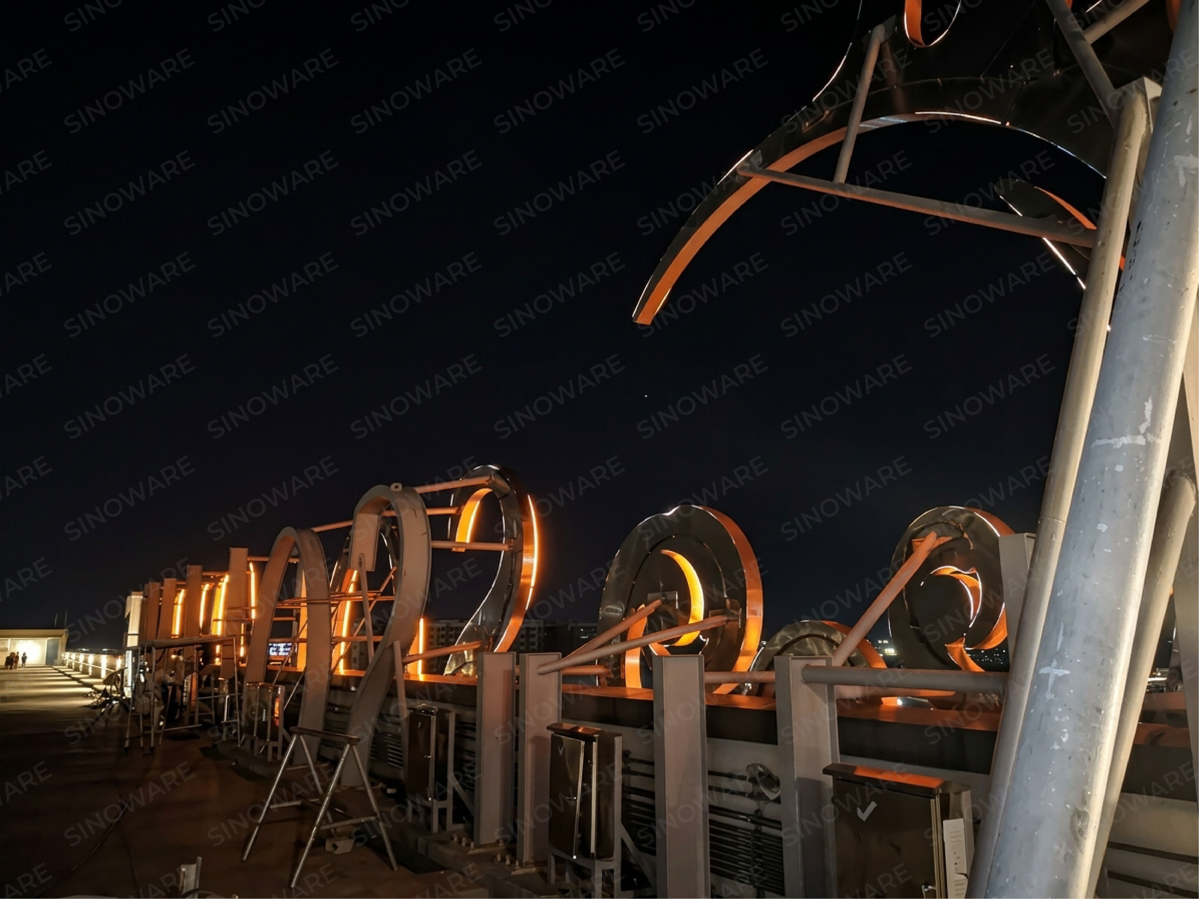 Solaire Roof Deck Signage